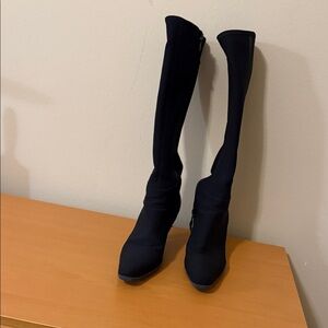 Prada Black Over the Knee Boots